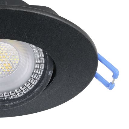 Eglo - KOMPLEKTS 3x LED iebūvējamais griestu gaismeklis LED/4,9W/230V 2700/4000/6500K Ø 9 cm melns