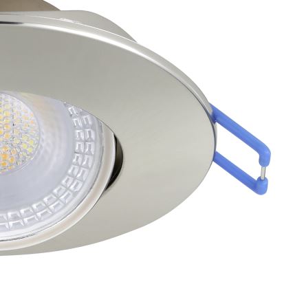 Eglo - Komplekts 5x LED iebūvējamais griestu lukturis LED/4,9W/230V 2700/4000/6500K Ø 9 cm matēts hroms