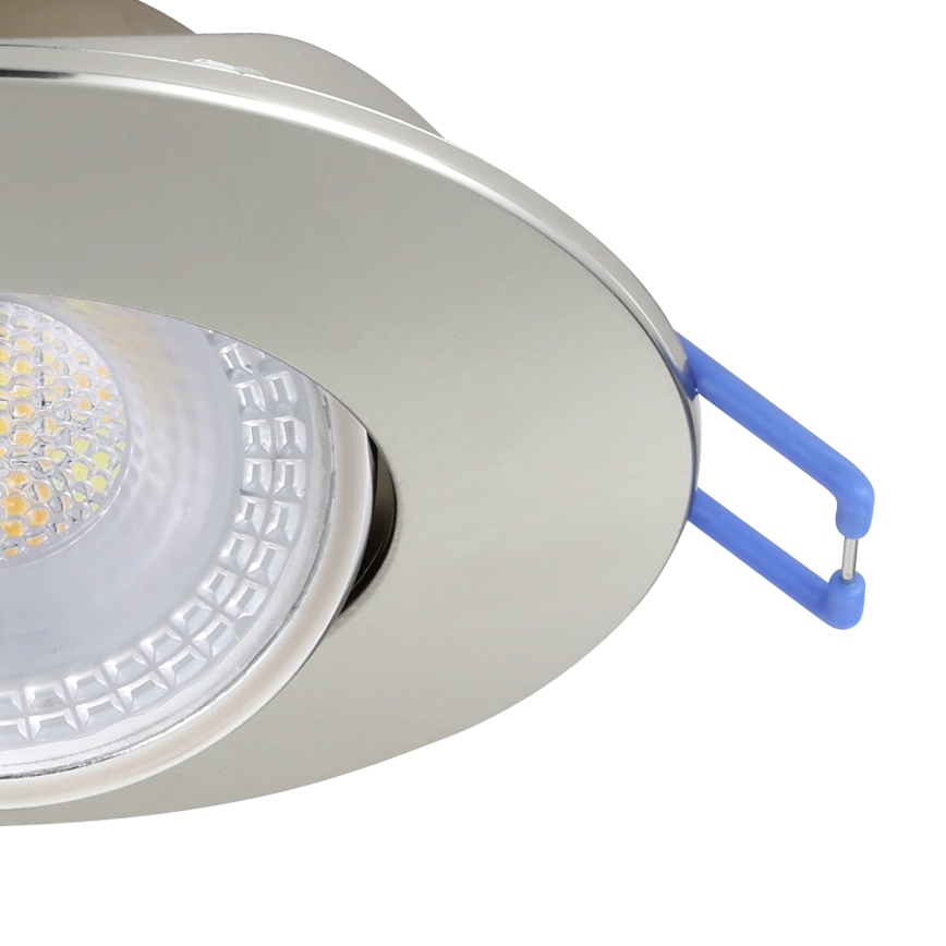 Eglo - Komplekts 5x LED iebūvējamais griestu lukturis LED/4,9W/230V 2700/4000/6500K Ø 9 cm matēts hroms