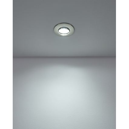 Eglo - Komplekts 7x LED iebūvējamie griestu gaismekļi LED/4,9W/230V 2700/4000/6500K Ø 9 cm matēts hroms