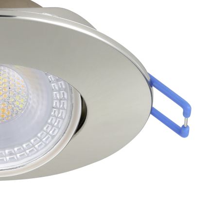 Eglo - Komplekts 7x LED iebūvējamie griestu gaismekļi LED/4,9W/230V 2700/4000/6500K Ø 9 cm matēts hroms