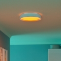 Eglo 300686 - LED RGBW ar regulējamu spilgtumu griestu gaismeklis MASSIGNANO-Z LED/18,5W/230V 2700-6500K Ø 40 cm balts + tālvadība