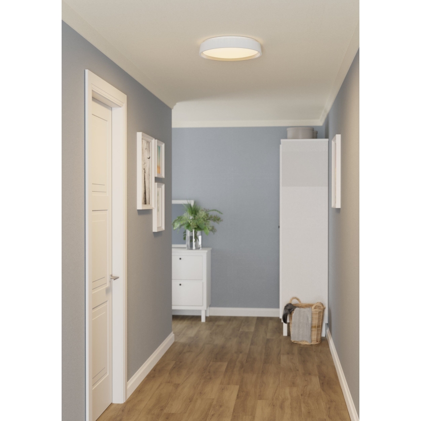 Eglo 300686 - LED RGBW ar regulējamu spilgtumu griestu gaismeklis MASSIGNANO-Z LED/18,5W/230V 2700-6500K Ø 40 cm balts + tālvadība