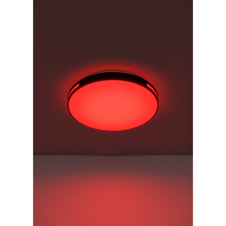 Eglo 300687 - LED RGBW dimmējams griestu gaismeklis MONTEGRANARO-Z, 18,5 W, 230 V, 2700–6500 K, Ø 39,4 cm, melns + tālvadība