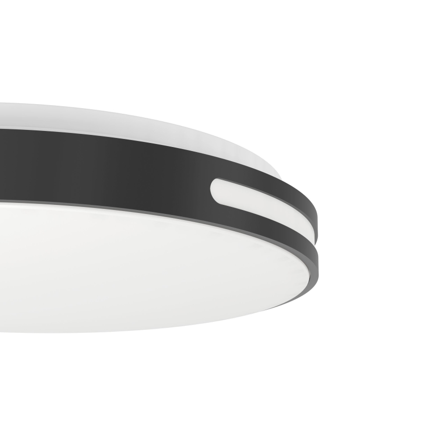 Eglo 300687 - LED RGBW dimmējams griestu gaismeklis MONTEGRANARO-Z, 18,5 W, 230 V, 2700–6500 K, Ø 39,4 cm, melns + tālvadība