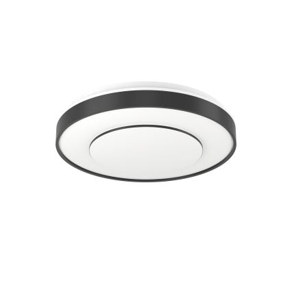 Eglo 300688 - LED RGBW dimmējama griestu lampa MONTERIGGIONI-Z LED/18,5W/230V 2700-6500K Ø 38,4 cm melna + ar tālvadības pulti