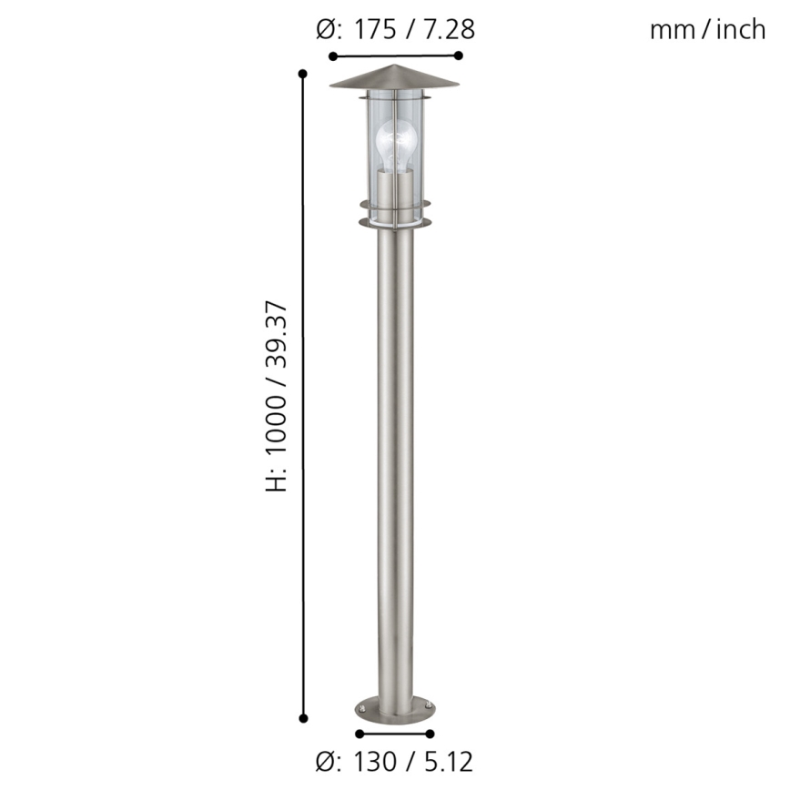 EGLO - Āra lampa 1xE27/60W/230V IP44