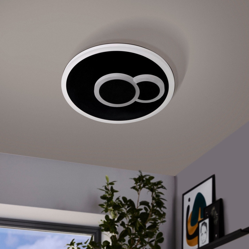 Eglo - LED Griestu lampa LED/7,8W/230V d. 20 cm melna