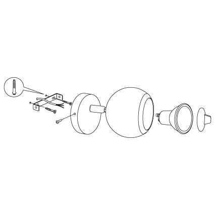 EGLO - LED starmetis 1xGU10/3W LED