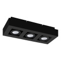 Eglo 31064 - LED virziena gaismeklis MENDOZA 3xLED/4,7W/230V 3000K melns