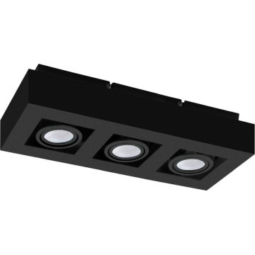 Eglo 31064 - LED virziena gaismeklis MENDOZA 3xLED/4,7W/230V 3000K melns