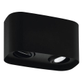 Eglo 31098 - LED virziena gaismeklis MENDOZA 2xLED/4,7W/230V 3000K melns