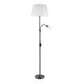 Eglo 31178 - Grīdas lampa ALMACEN 1xE27/60W/230V + 1xE14/25W melna/balta