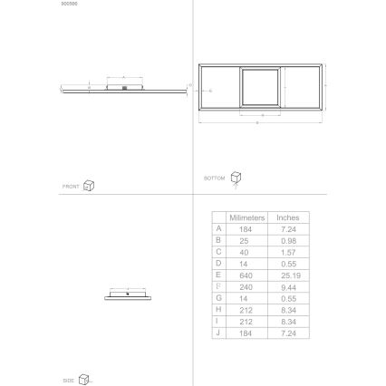 Eglo 31431 - LED RGBW Aptumšojama griestu lampa CALAGRANO-Z LED/21W/230V 3000-6500K melna