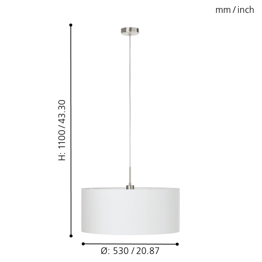 Eglo - Lustra ar auklu 1xE27/60W/230V