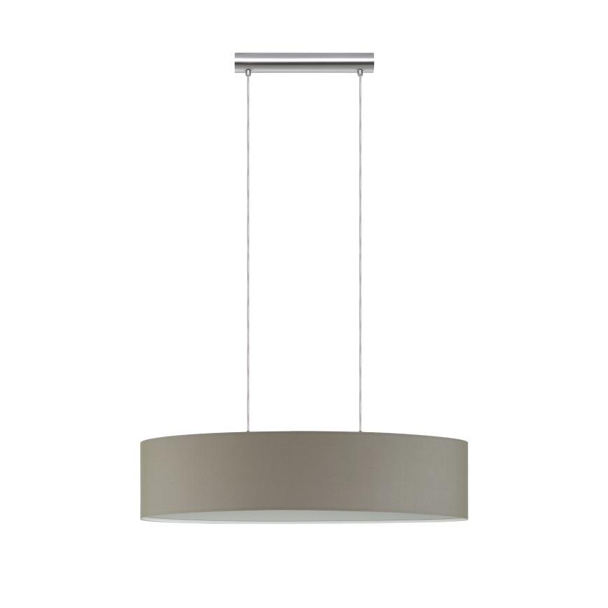 Eglo - Lustra ar auklu 2xE27/60W/230V taupe