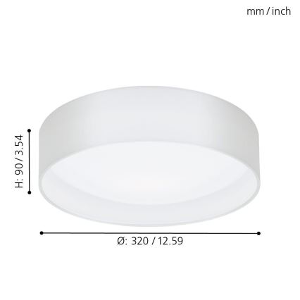 Eglo - LED griestu gaismeklis LED/11W/230V