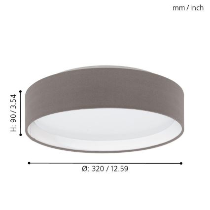 Eglo - LED Griestu lampa LED/11W/230V