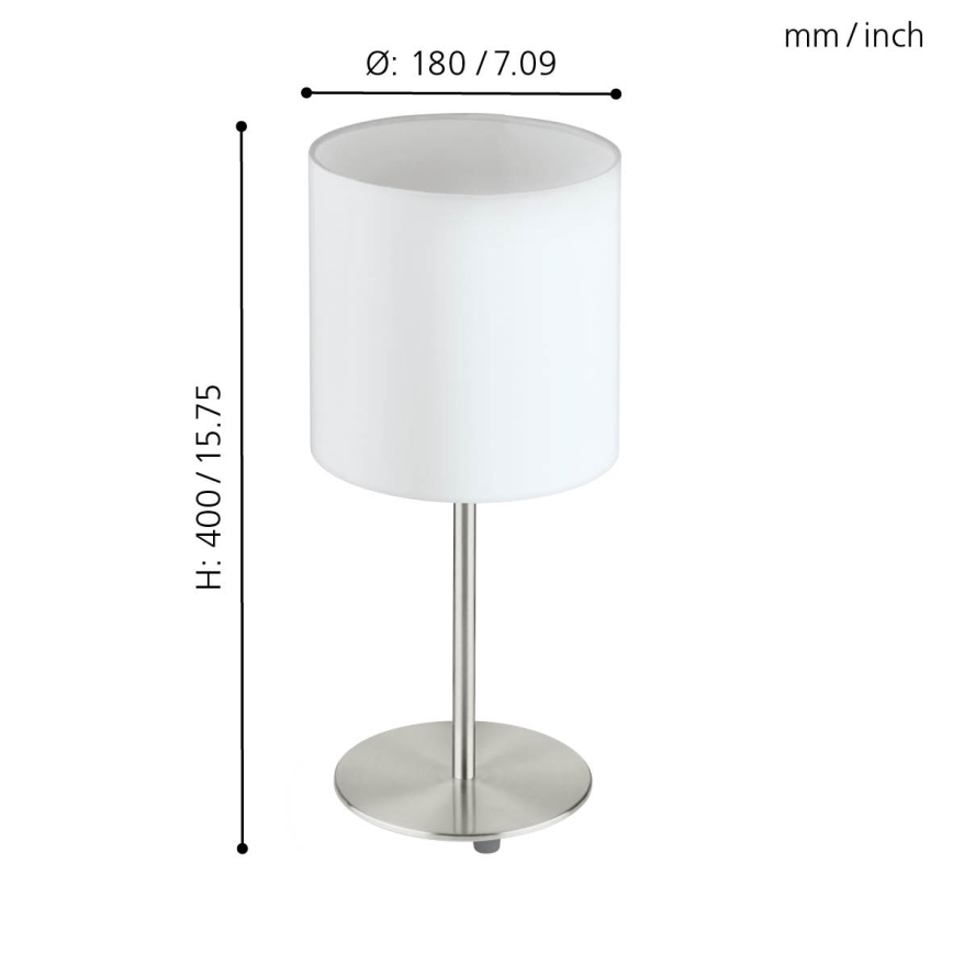 Eglo - Galda lampa 1xE27/60W/230V