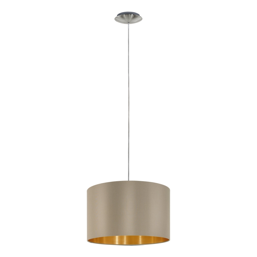 Eglo - Lustra ar auklu 1xE27/60W/230V taupe