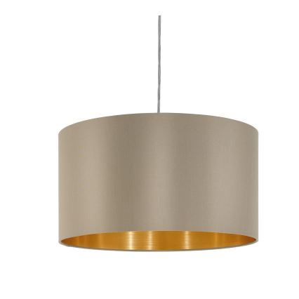 Eglo - Lustra ar auklu 1xE27/60W/230V taupe