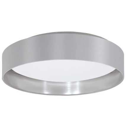 Eglo 31623 - LED griestu gaismeklis MASERLO LED/16W/230V 3000K Ø 40,5 cm pelēka/sudraba