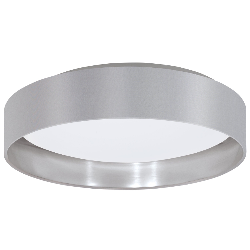 Eglo 31623 - LED griestu gaismeklis MASERLO LED/16W/230V 3000K Ø 40,5 cm pelēka/sudraba