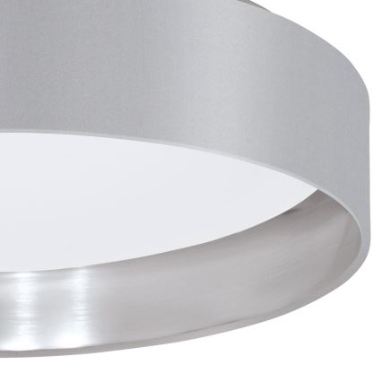 Eglo 31623 - LED griestu gaismeklis MASERLO LED/16W/230V 3000K Ø 40,5 cm pelēka/sudraba