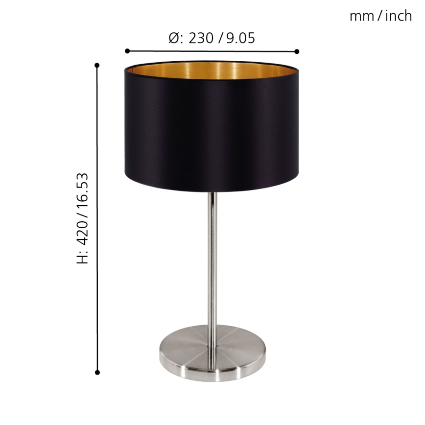 Eglo - Galda lampa 1xE27/60W/230V