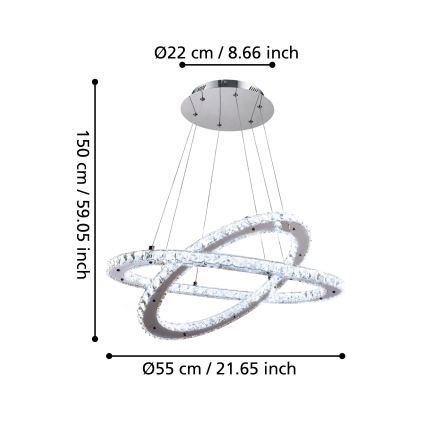 Eglo - LED Piekarama lampa LED/29.6W/230V