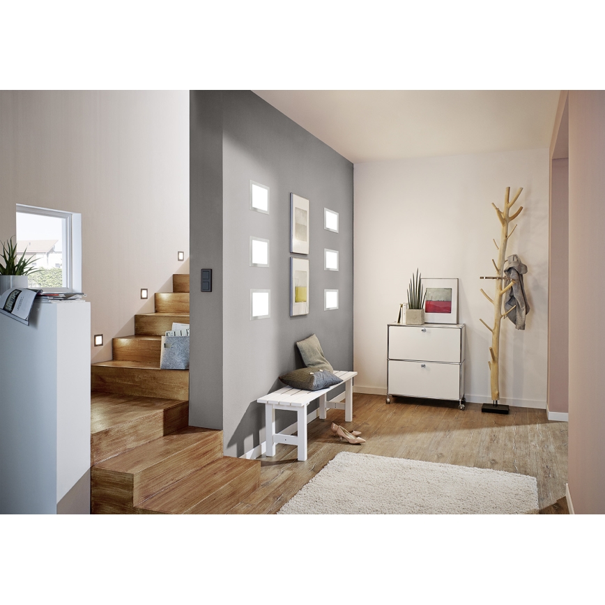 Eglo 31677 - LED iebūvējamais griestu gaismeklis FUEVA 1 1xLED/16,47W/230V 22,5x22,5 cm