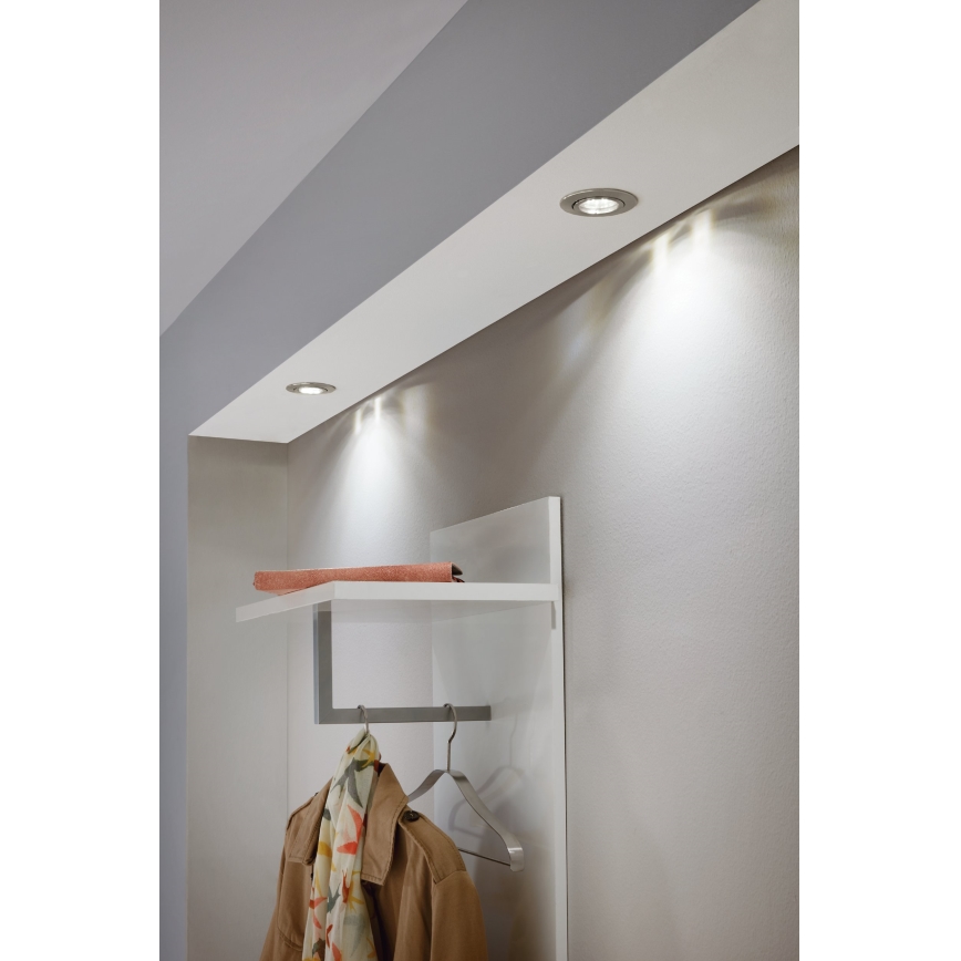 Eglo - Komplekts 3x LED iebūvējamie griestu gaismekļi TEDO 1xGU10-LED/5W/230V