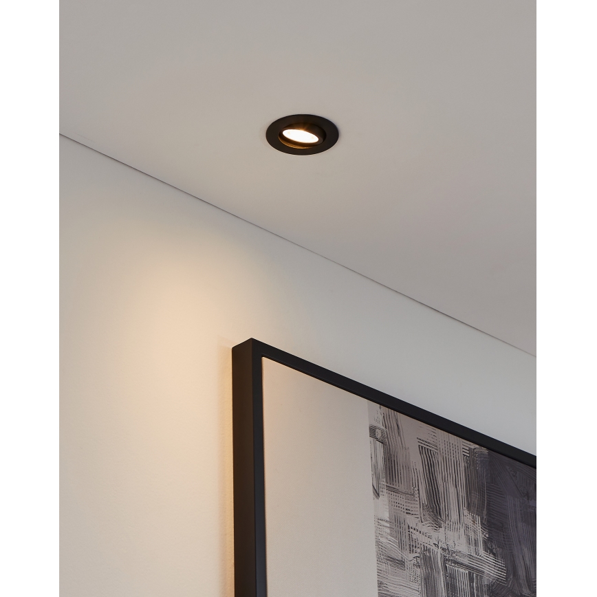 Eglo 31695 - LED RGBW Aptumšojama piekaramo griestu lampa SALICETO-Z LED/4,7W/230V 2700-6500K melna