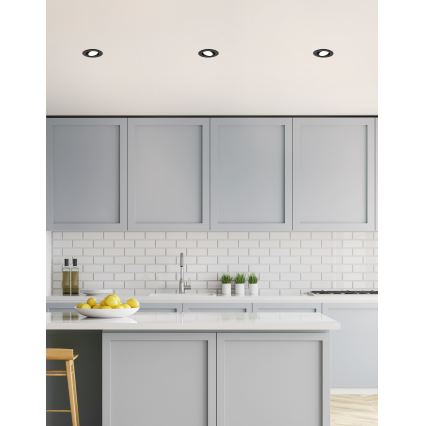 Eglo 31695 - LED RGBW Aptumšojama piekaramo griestu lampa SALICETO-Z LED/4,7W/230V 2700-6500K melna