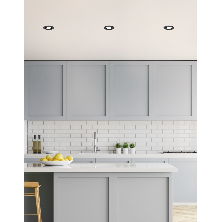 Eglo 31695 - LED RGBW Aptumšojama piekaramo griestu lampa SALICETO-Z LED/4,7W/230V 2700-6500K melna