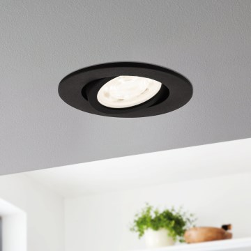 Eglo 31695 - LED RGBW Aptumšojama piekaramo griestu lampa SALICETO-Z LED/4,7W/230V 2700-6500K melna