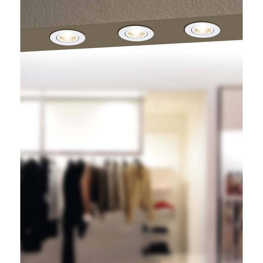 Eglo 31696 - LED RGBW Aptumšojama piekaramo griestu lampa SALICETO-Z LED/4,7W/230V 2700-6500K balta