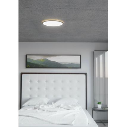 Eglo 31704 - LED RGBW dimmējams griestu gaismeklis ROVITO-Z 1xLED/16,5W/230V 2700-6500K Ø 42 cm melns + tālvadības pults