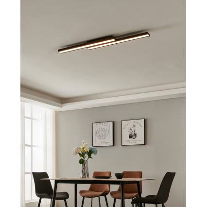 Eglo 31715 - LED RGBW Aptumšojama griestu lampa SALITERAS-Z LED/20,4W/230V 2700-6500K melna
