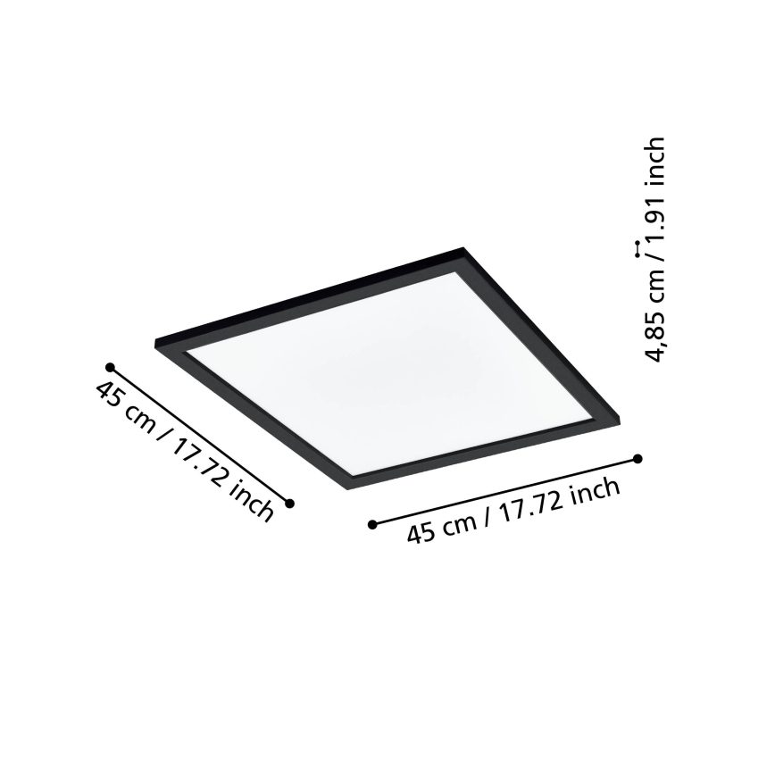 Eglo 31724 - LED Aptumšojama griestu lampa SALOBRENA-Z LED/21,5W/230V 2700-6500K melna