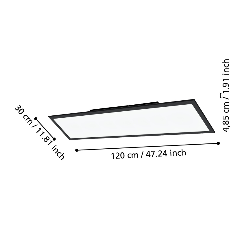 Eglo 31726 - LED Aptumšojama griestu lampa SALOBRENA-Z LED/33,5W/230V 2700-6500K melna