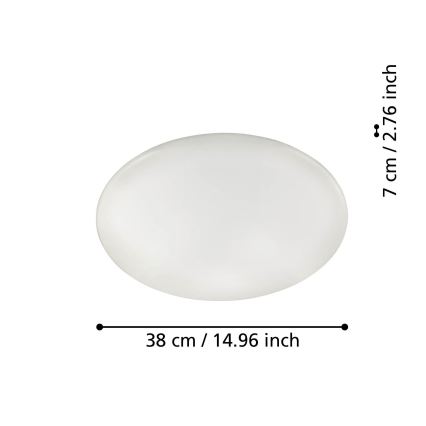 Eglo 31737 - LED Aptumšojama griestu lampa TOTARI-Z LED/19,2W/230V 2700-6500K balta