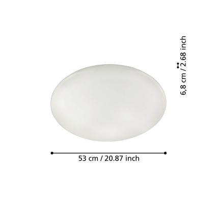 Eglo 31738 - LED Aptumšojama griestu lampa TOTARI-Z LED/44,8W/230V 2700-6500K balta