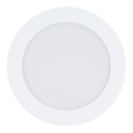 Eglo 31742 - LED ar regulējamu spilgtumu vannas istabas iebūvējamais griestu gaismeklis FUEVA-Z LED/10,5W/230V 2700-6500K IP44 balts Ø 16,5 cm