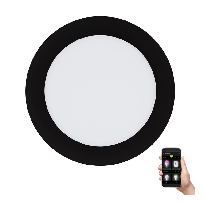 Eglo 31744 - LED Aptumšojama iegremdējama vannas istabas lampa FUEVA-Z LED/10,5W/230V 2700-6500K IP44 melna