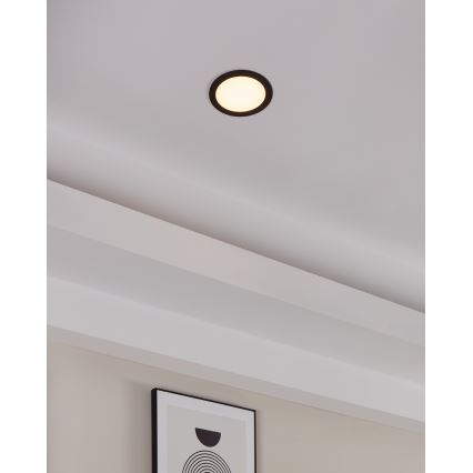 Eglo 31744 - LED Aptumšojama iegremdējama vannas istabas lampa FUEVA-Z LED/10,5W/230V 2700-6500K IP44 melna