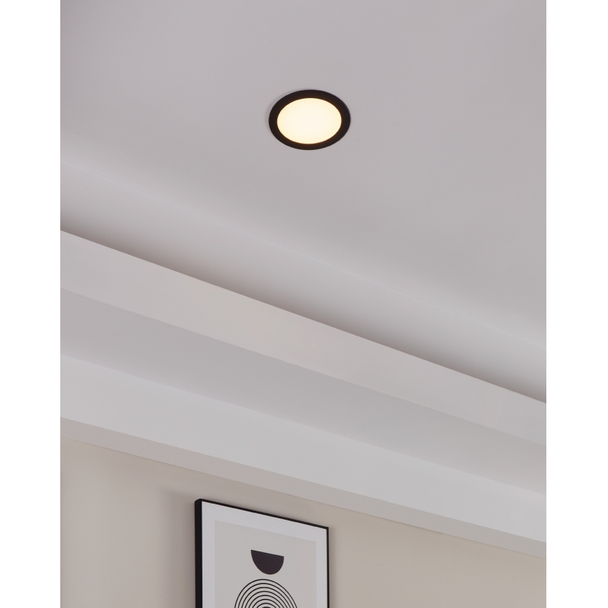 Eglo 31744 - LED Aptumšojama iegremdējama vannas istabas lampa FUEVA-Z LED/10,5W/230V 2700-6500K IP44 melna