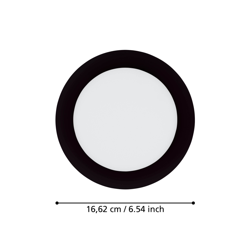 Eglo 31744 - LED Aptumšojama iegremdējama vannas istabas lampa FUEVA-Z LED/10,5W/230V 2700-6500K IP44 melna