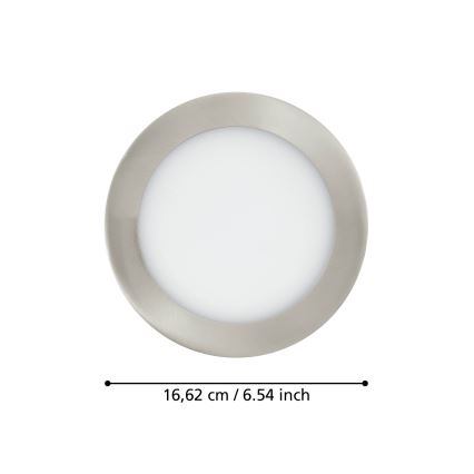 Eglo 31746 - LED Aptumšojama iegremdējama vannas istabas lampa FUEVA-Z LED/10,5W/230V 2700-6500K IP44 hroms