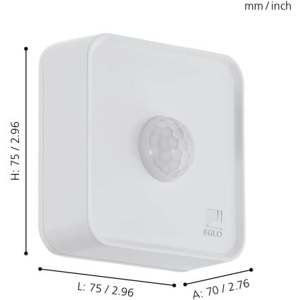 Eglo 31747 - Āra sensors CONNECT-Z 3xAA IP44
